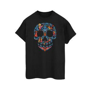 Coco Mens Skull Cotton T-Shirt / Black